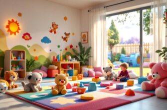 цветная игровая комната для двухлетних детей