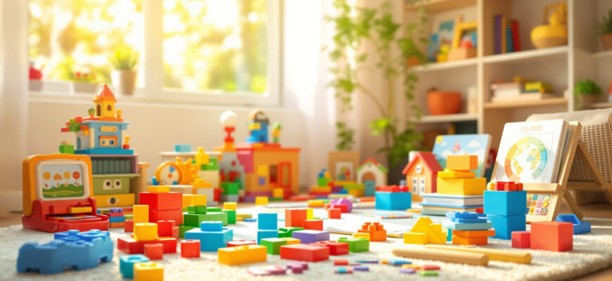 игровая комната с развивающими игрушками для детей