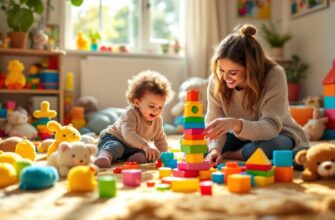 игровая комната для ребенка с яркими игрушками и играми