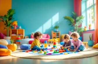 игровая комната для детей с развивающими игрушками