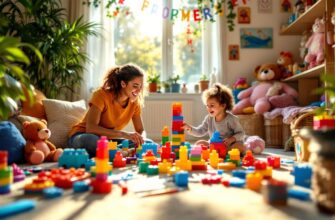 игровая комната для маленьких детей с веселыми игрушками